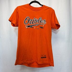 Baltimore Orioles MLB Baseballism T-Shirt Medium Orange Graphic Tee Peanuts